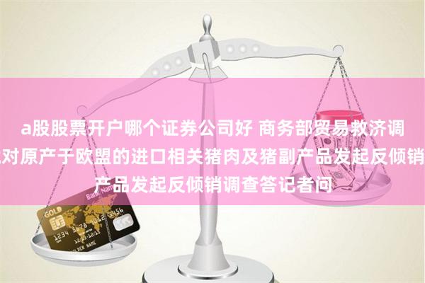 a股股票开户哪个证券公司好 商务部贸易救济调查局负责人就对原产于欧盟的进口相关猪肉及猪副产品发起反倾销调查答记者问